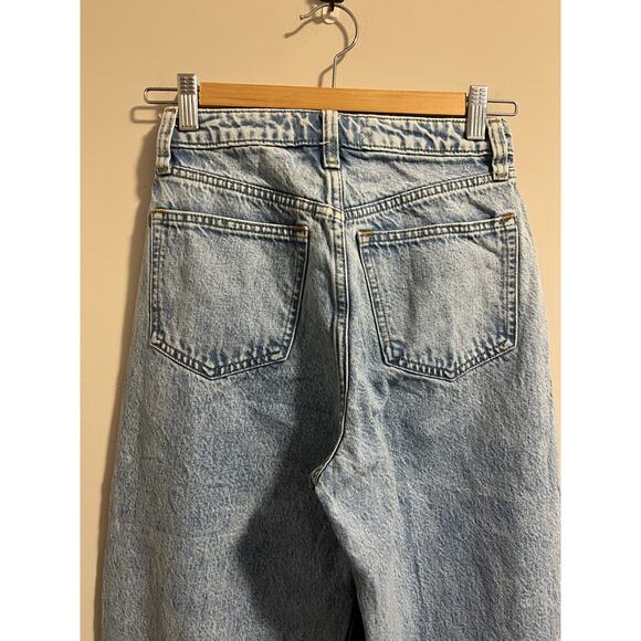 Abercrombie & Fitch Curve Love High Rise Loose Jean Pleated Women's sz. 24 - Picture 4 of 7